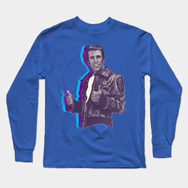 The Fonz Happy Days Long Sleeve T-Shirt by HAPPY TRIP PRESS